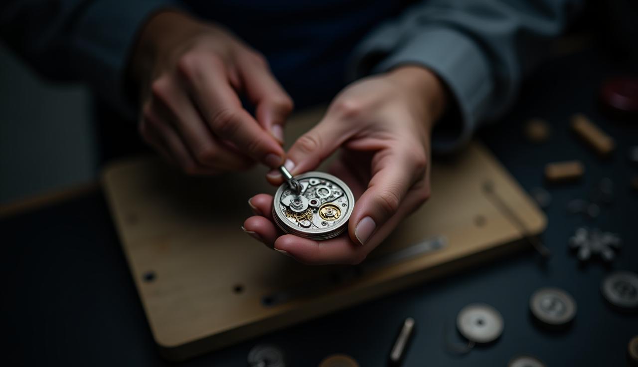 Watch movement in Dutch workshop